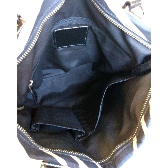 Coach Zebra Print Canvas Tote Purse K1380-F23283 Black and Tan - Picture 8 of 9